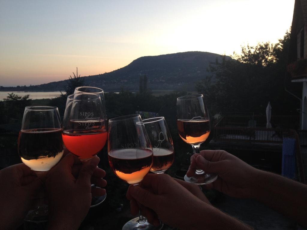 Sipos Borhaz Es Vendeghaz Hotel Badacsonyörs Buitenkant foto